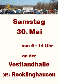 Trödeln an der Vestlandhalle Recklinghausen