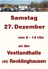 Trödeln in Recklinghausen an der Vestlandhalle seit 1987