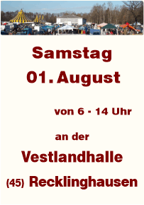 Trödeln an der Vestlandhalle Recklinghausen