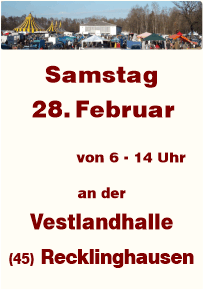 Trödeln an der Vestlandhalle Recklinghausen