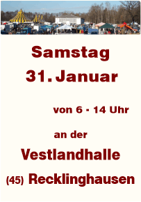 Trödeln an der Vestlandhalle Recklinghausen