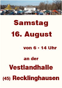 Trödeln in Recklinghausen an der Vestlandhalle seit 1987