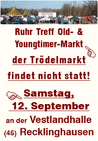 Trödeln an der Vestlandhalle Recklinghausen